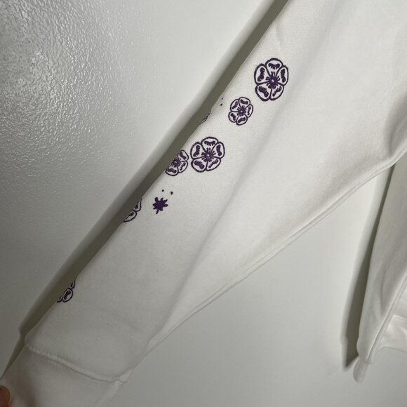 Taylor Swift Sweatshirt Womens Large White Speak Now Taylor's Version Crewneck - Picture 3 of 8